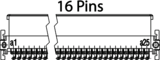 Header angolat One27 b'16-il pin