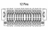 Dimensjonijiet: Plug Zero8 dritta ta' 12-il pin