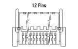Id-dimensjonijiet tal-plagg Zero8 b'12-il pin imqalleb