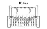 Id-dimensjonijiet tal-plagg Zero8 b'angolat ta' 80-pin