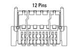 Id-dimensjonijiet tal-plagg Zero8 b'12-il pin imqalleb