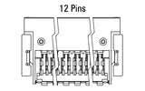 Dimensjonijiet: Sokett Zero8 angolat b'12-il pin