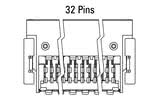 Dimensjonijiet: Sokett angolat Zero8 ta' 32-pin