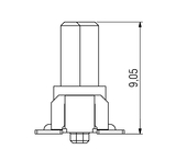 Dimensjonijiet: header b'pinijiet dritti One27, H9.05, 12-pin